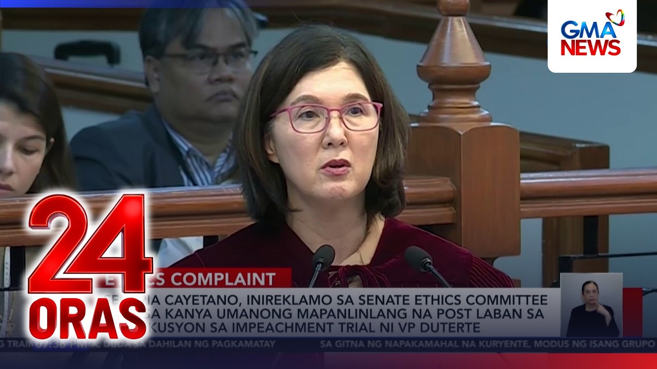 Ethics complaint filed vs Pia Cayetano over 'spliced' video | 24 Oras