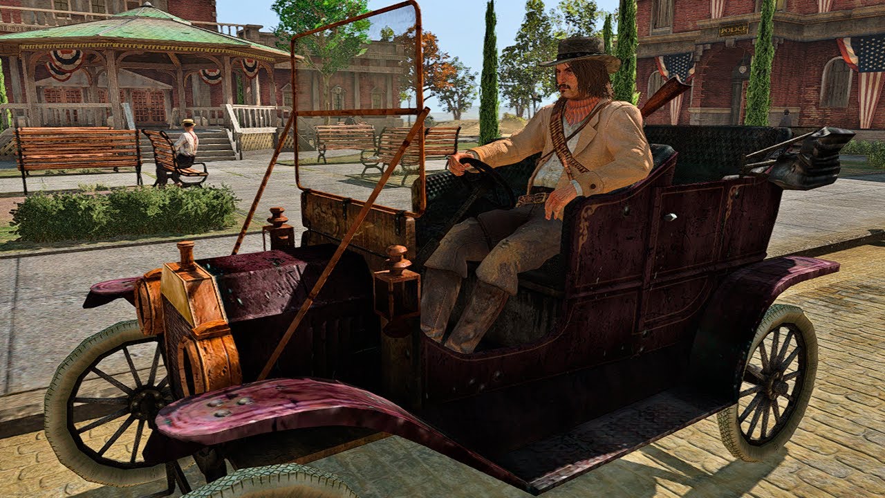 Jack Marston Dirigindo Carro em 1914 | Red Dead Redemption Mods
