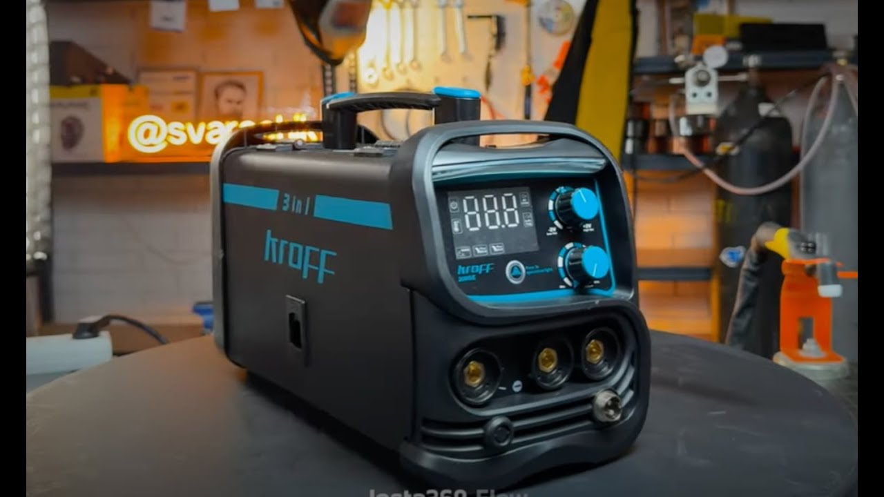 Обзор сварочного полуавтомата без газа 3в1 KROFF 200GE