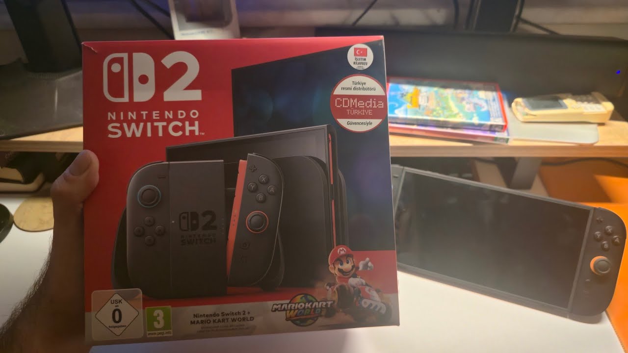 yeni oyuncağım, nintendo switch 2 kargo bekleyiş ve kutu acilimi