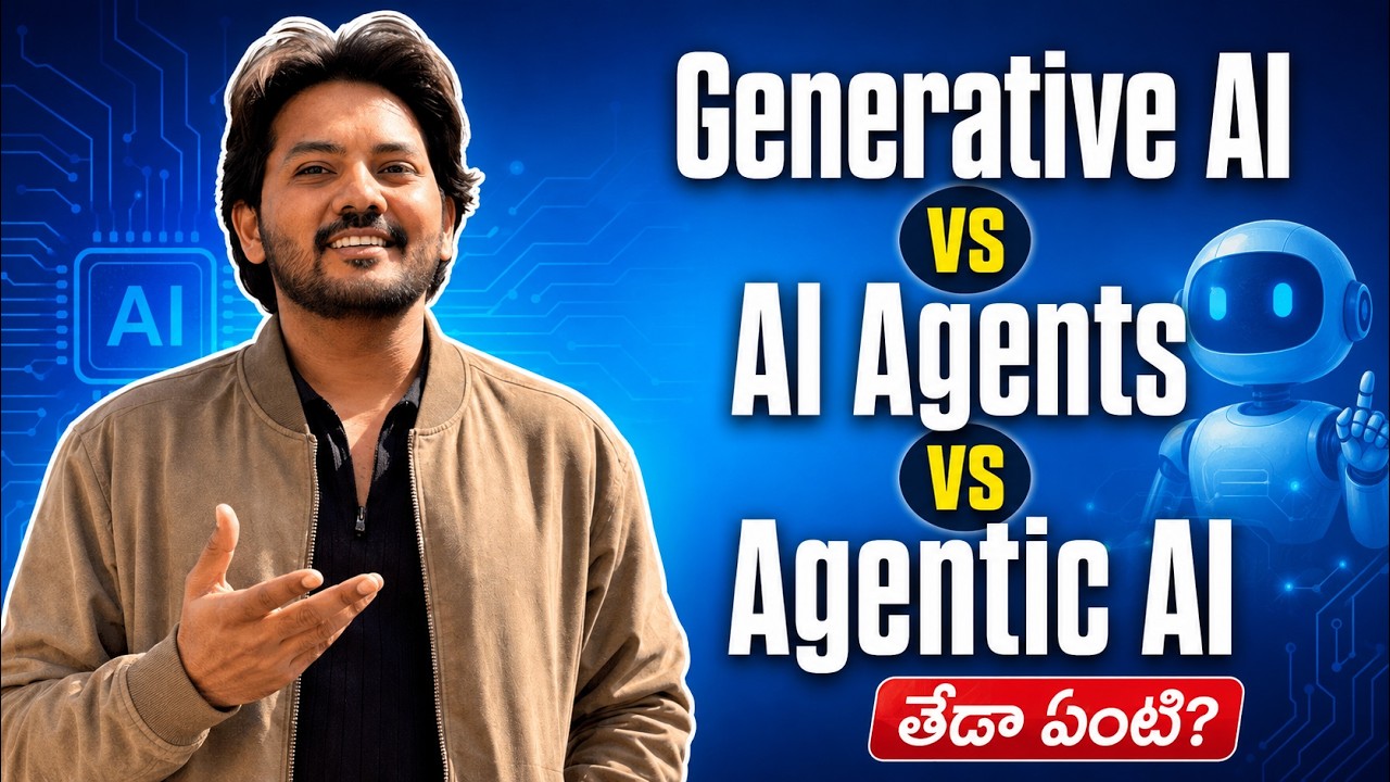 Generative AI vs AI Agents vs Agentic AI Explained with Examples