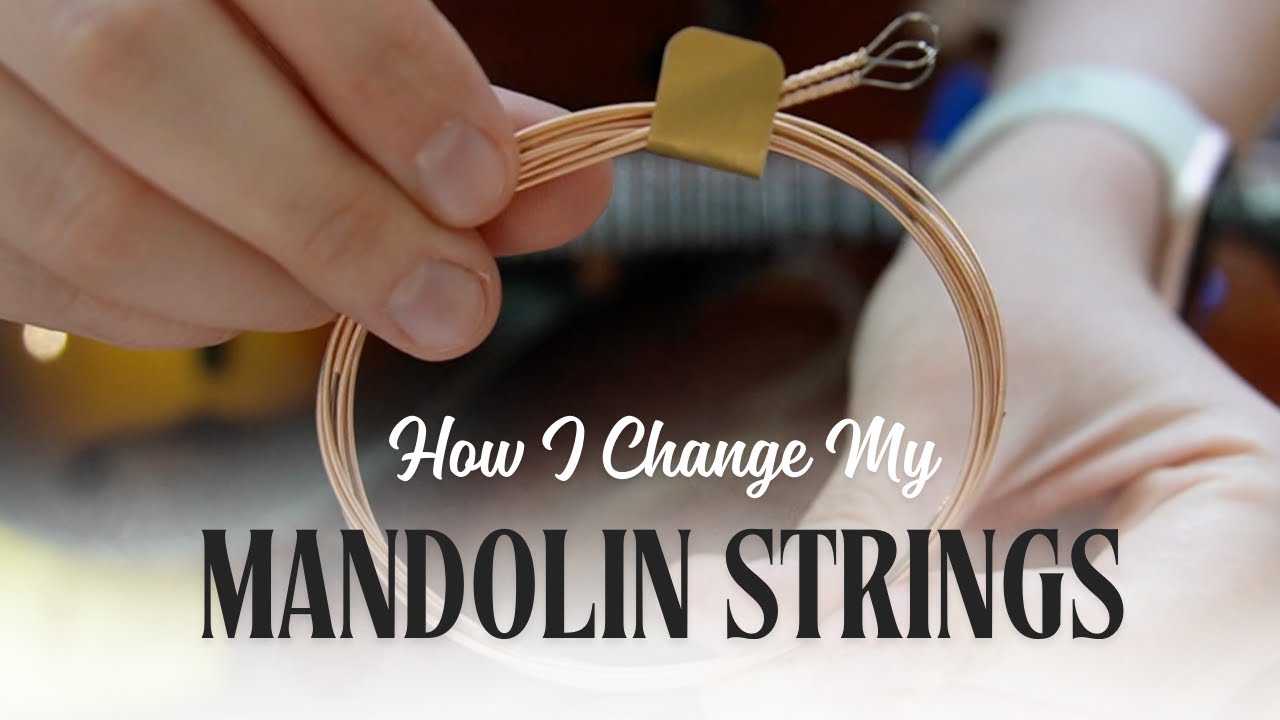 How I Change My Mandolin Strings - Overhead View & Tutorial