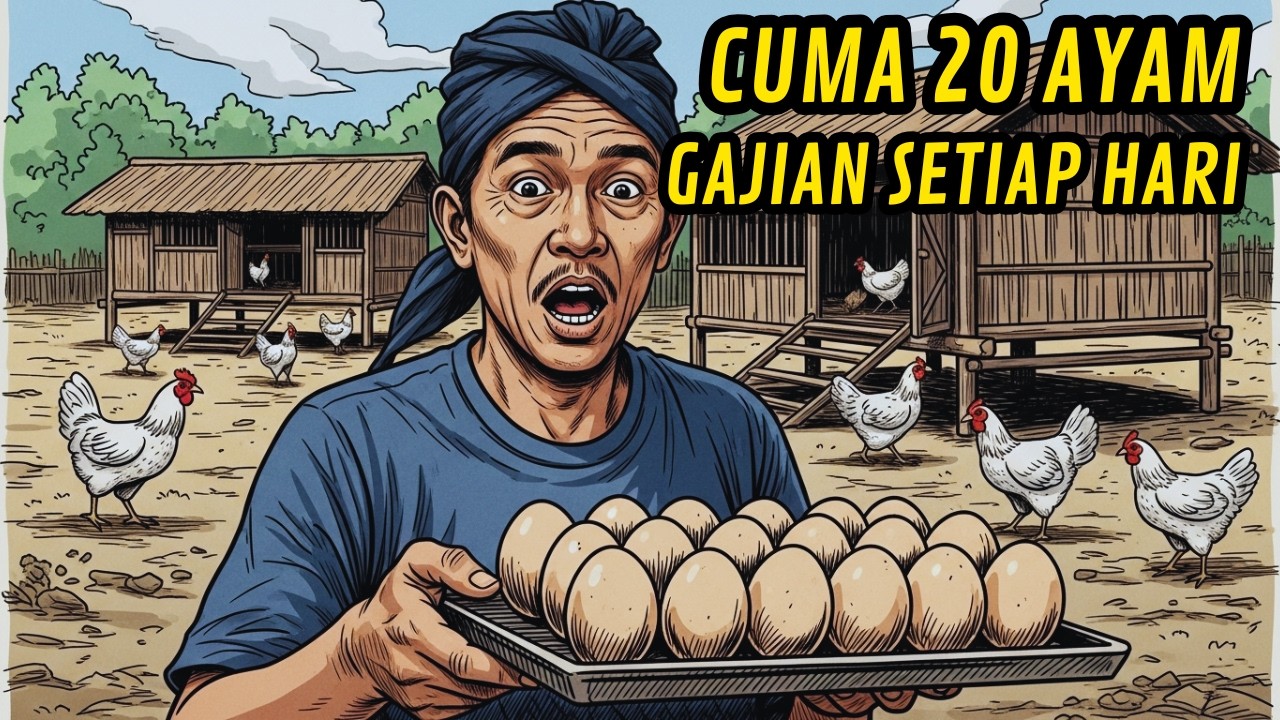 GA NYANGKA... 20 Ayam ELBA, Pakan 70 Gram, Telur Mengalir Tanpa Henti.
