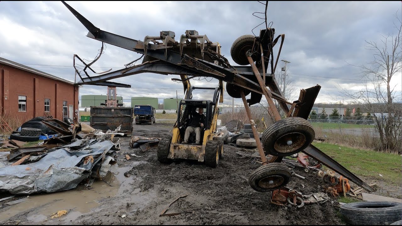 Loading scrap and hauling it