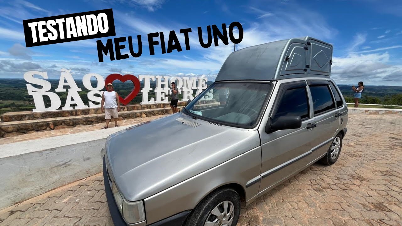 Testando meu FIAT UNO em São Tomé das Letras - MG