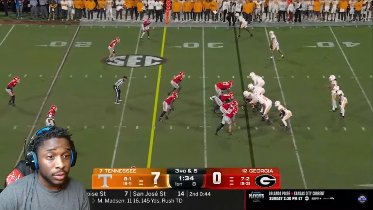REACTING TO #7 Tennessee vs #12 Georgia!