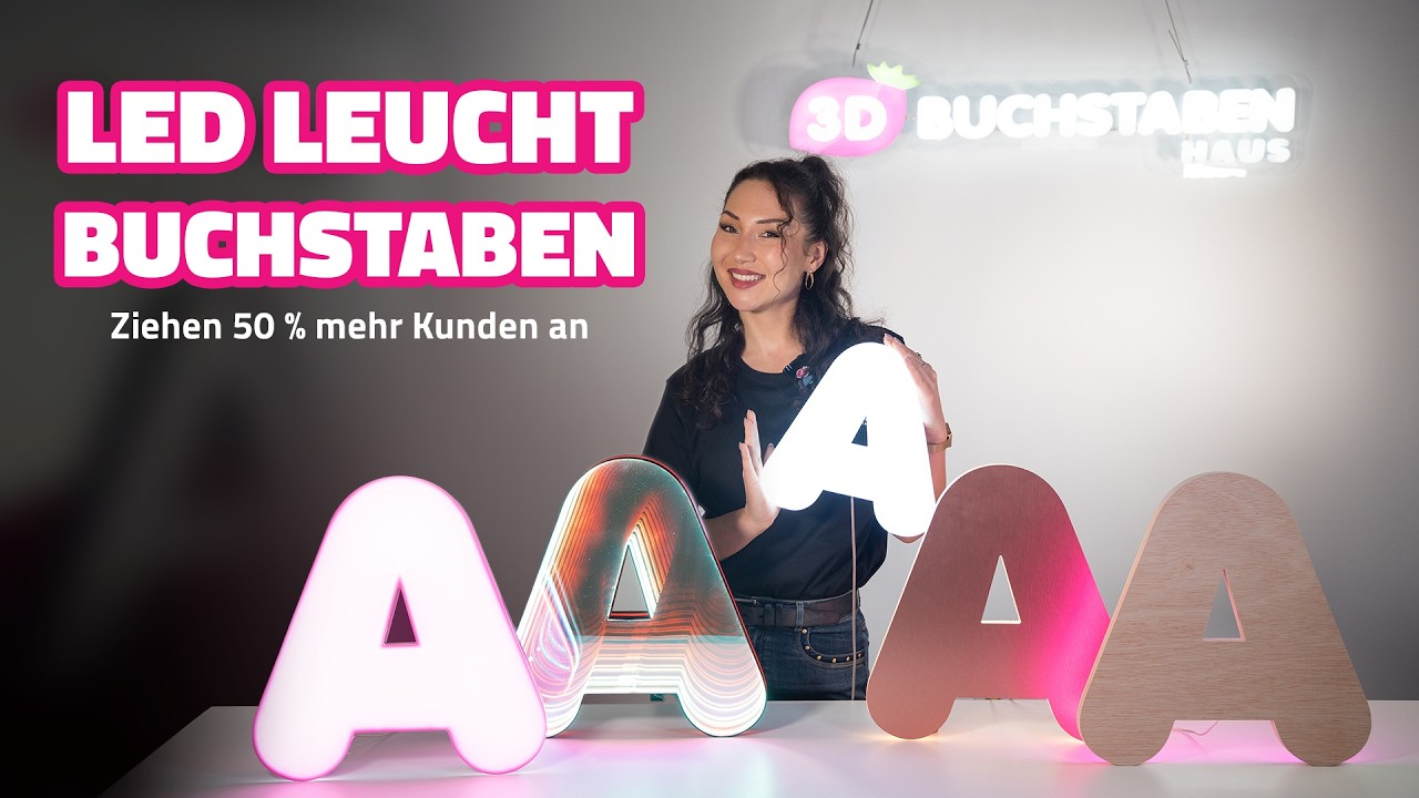 LEUCHTBUCHSTABEN | Ziehen Sie 50 % mehr Kunden an ⚡️