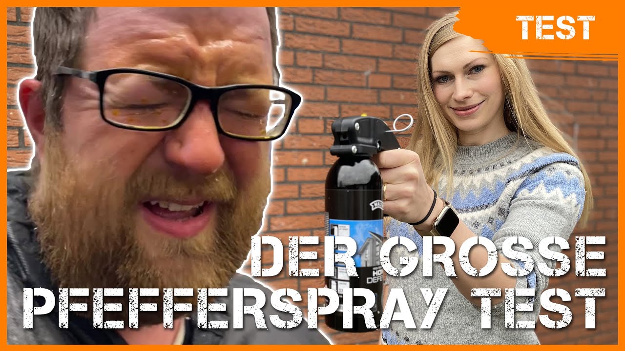 Der große Pfefferspray-Test! alle Größen, Sprühtest und Wirkung ⚠️
