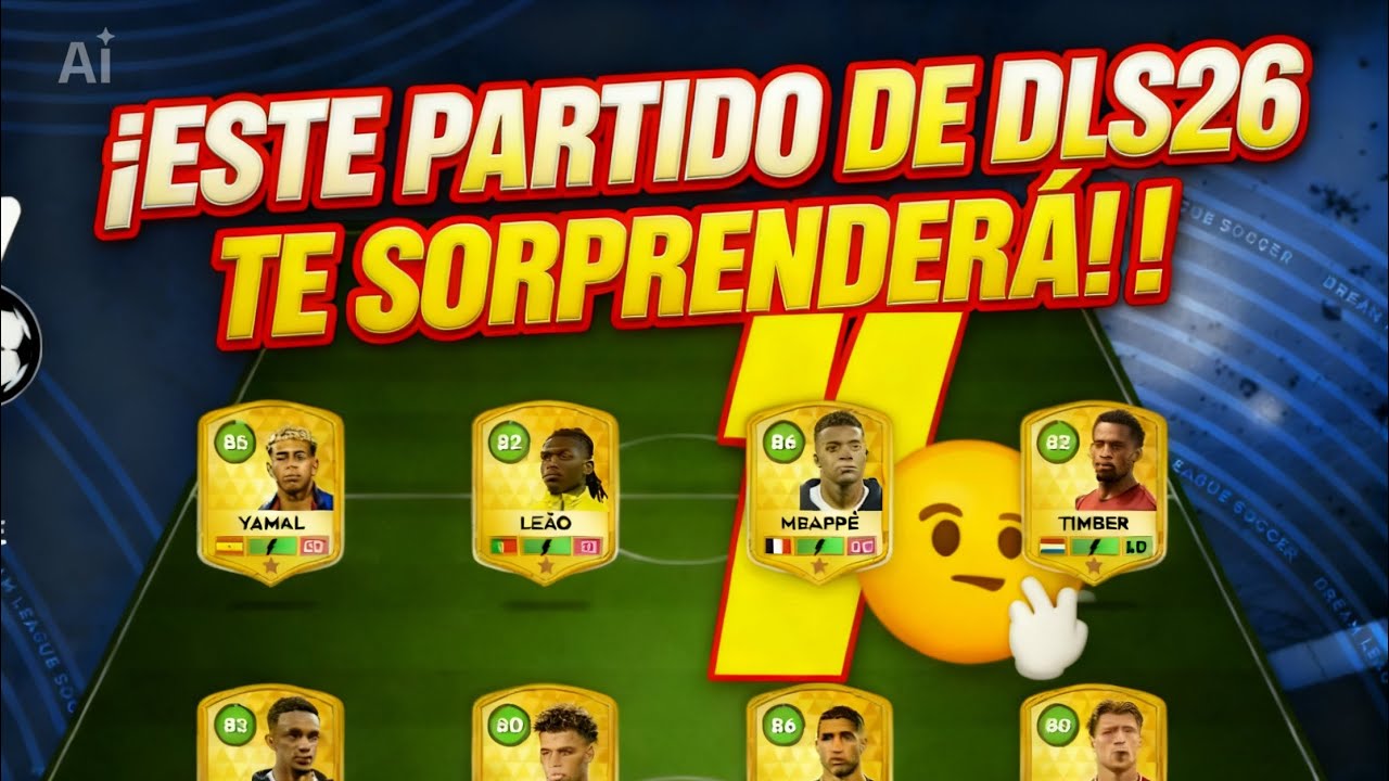 Dls26 Jugando⚽️ dream league live DLS26🤔🏆👈