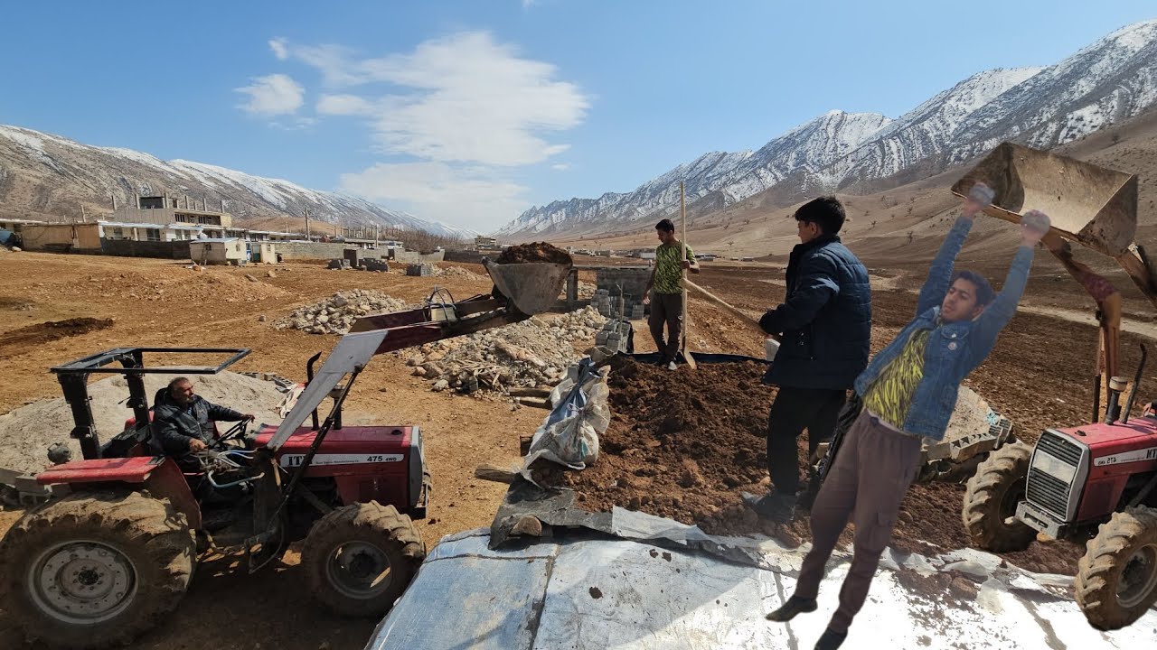 Tractor for roof excavation and a short stop at the barbershop 🚜💇 | Progress with machinery🏠🏗🚜