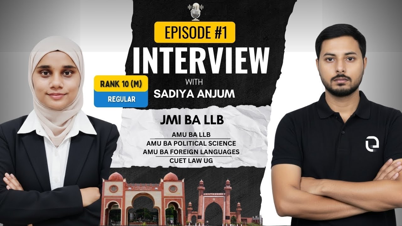 How Sadia Cracked JMI BA LLB with AIR 10 | AMU + CUET UG LAW Qualified | Legit Prep