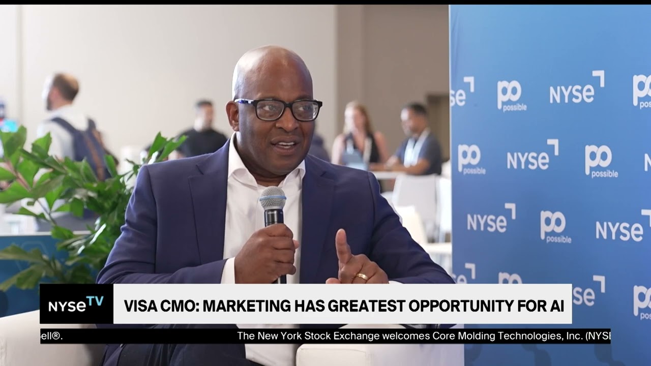 Frank Cooper III, CMO at Visa Joins NYSE TV Live