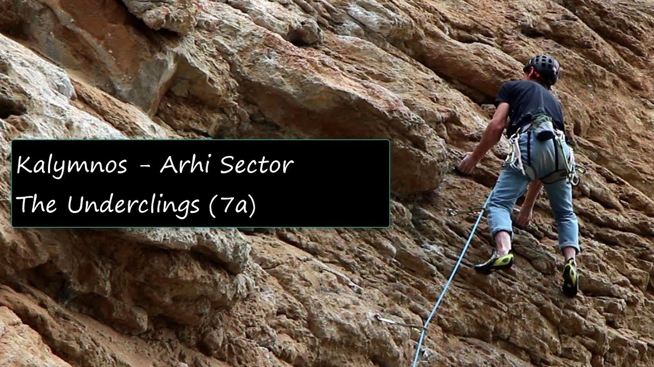 Climbing in Kalymnos - The Underclings (7a)