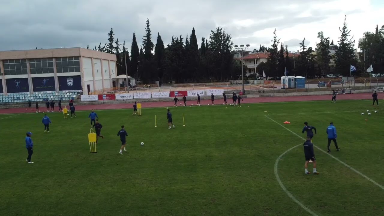 Low intensity- Football warm up(2 sides-2ways)