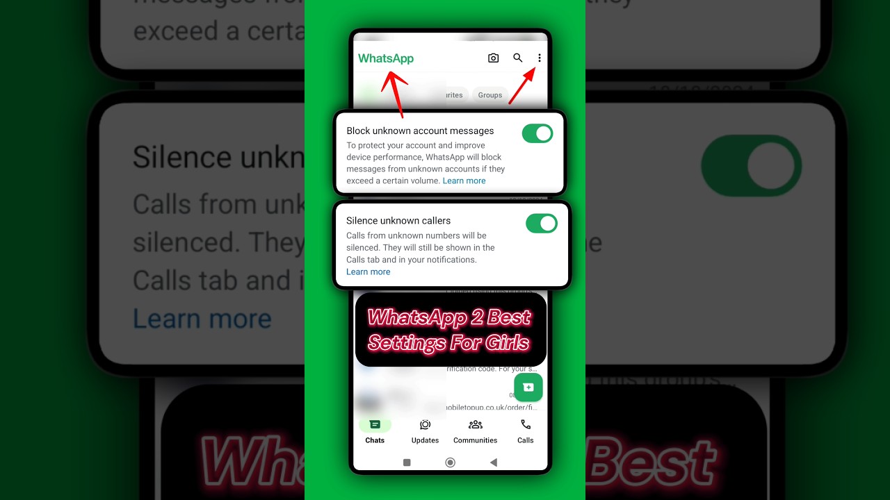 Stop Unknown WhatsApp Messages and Calls