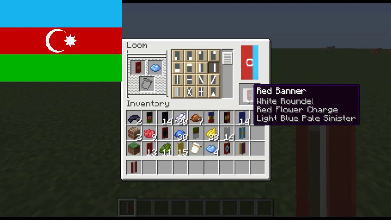 Minecraft Flag Banner Tutorial: Azerbaijan - SRPFC