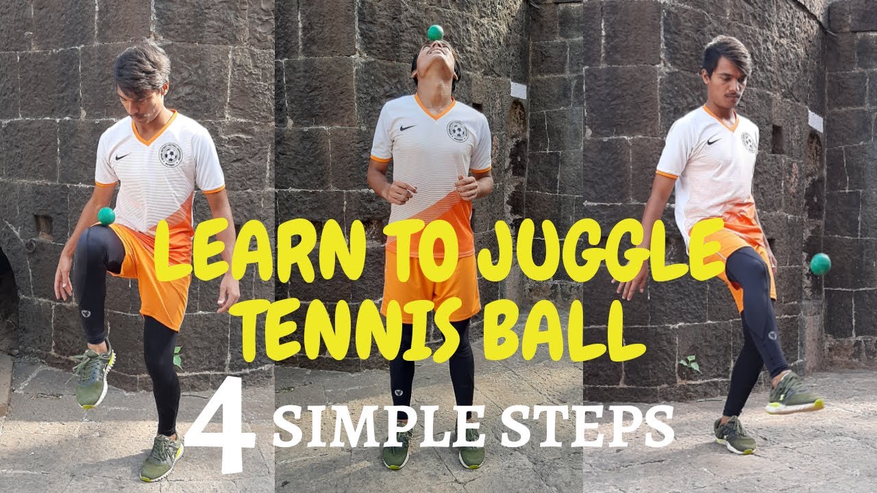 Learn how to JUGGLE TENNIS BALL in 4 simple steps!