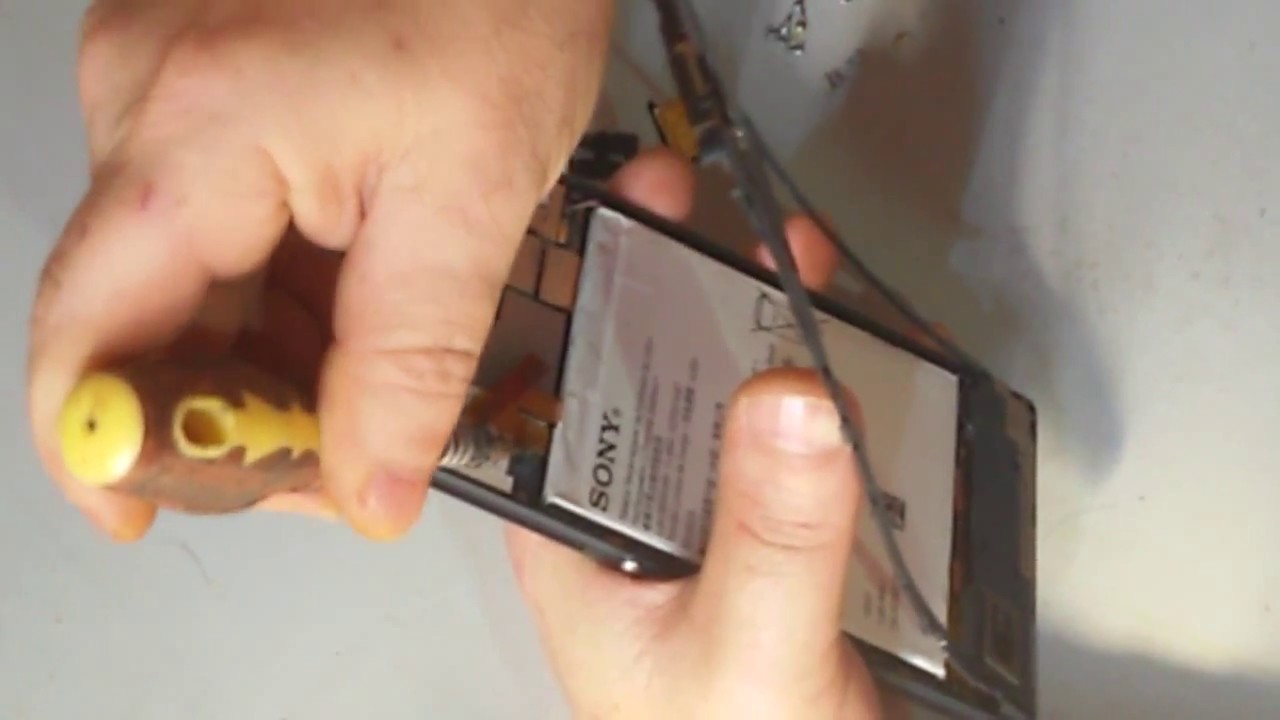 Celular Smartphone Sony Xperia Travando o touch Screen conserto passo a passo