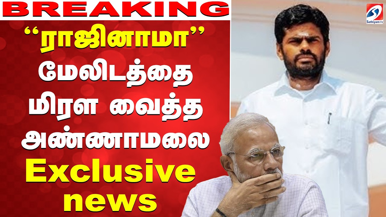 🔴LIVE: ''ராஜினாமா செய்வேன்!'' மேலிடத்தை மிரள வைத்த அண்ணாமலை.. Exclusive news