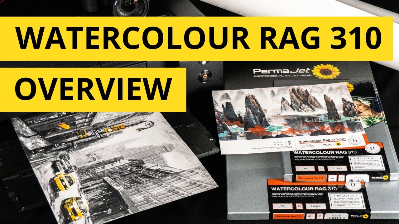 PermaJet Heritage Watercolour Rag 310 Overview | Textured Art Inkjet Paper