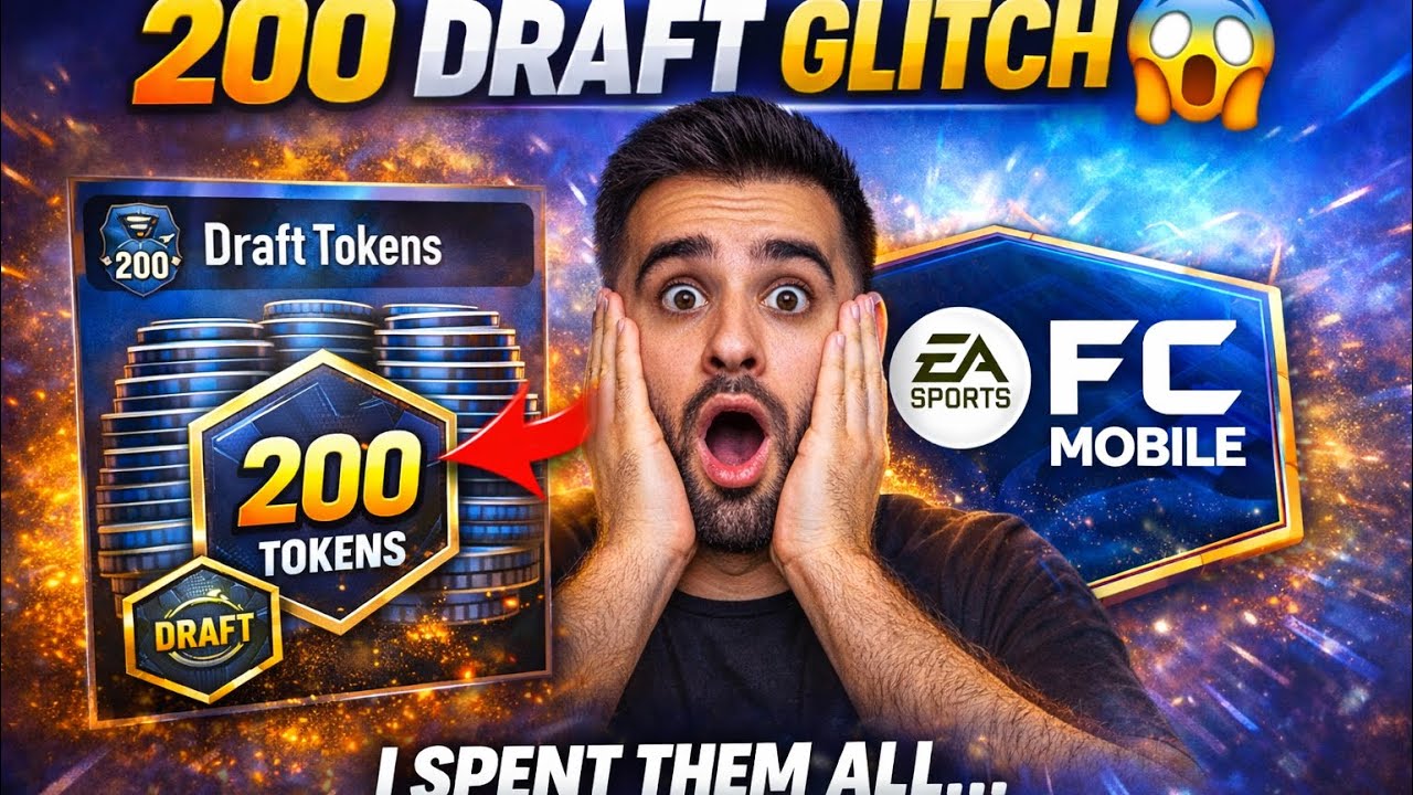I Used 200 Draft Tokens Glitch in EA Sports FC Mobile&hellip; This Happened 😳🔥