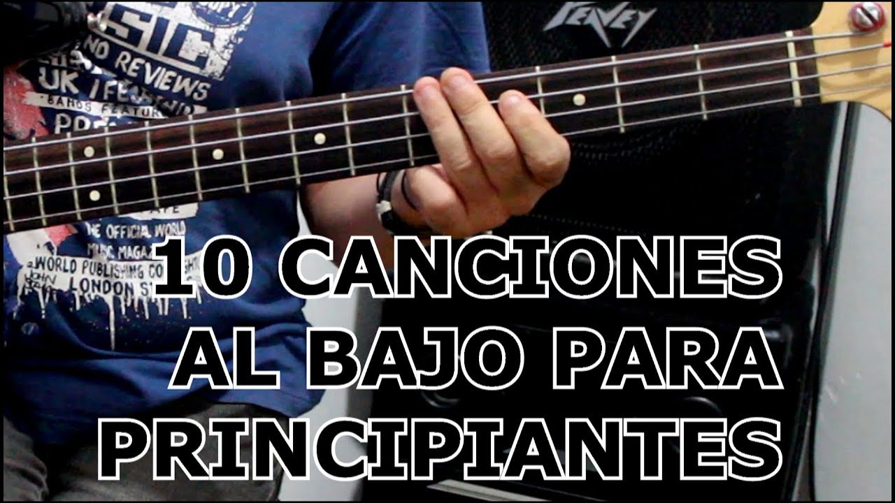 10 CANCIONES al BAJO para PRINCIPIANTES