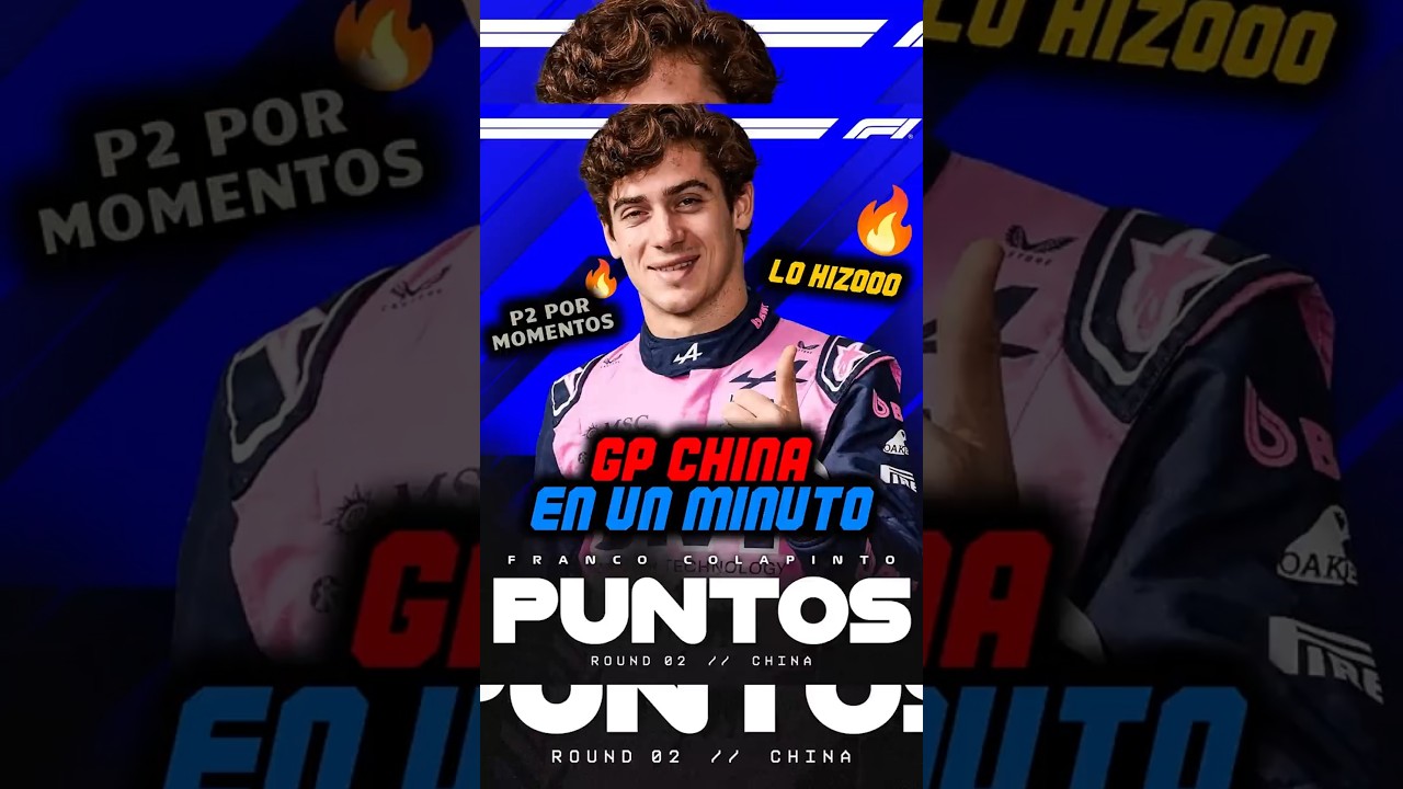 🇦🇷🔥 &iexcl;CARRER&Oacute;N DE COLAPINTO EN CHINA! 🇨🇳🏁  #f1 #FrancoColapinto #colapinto