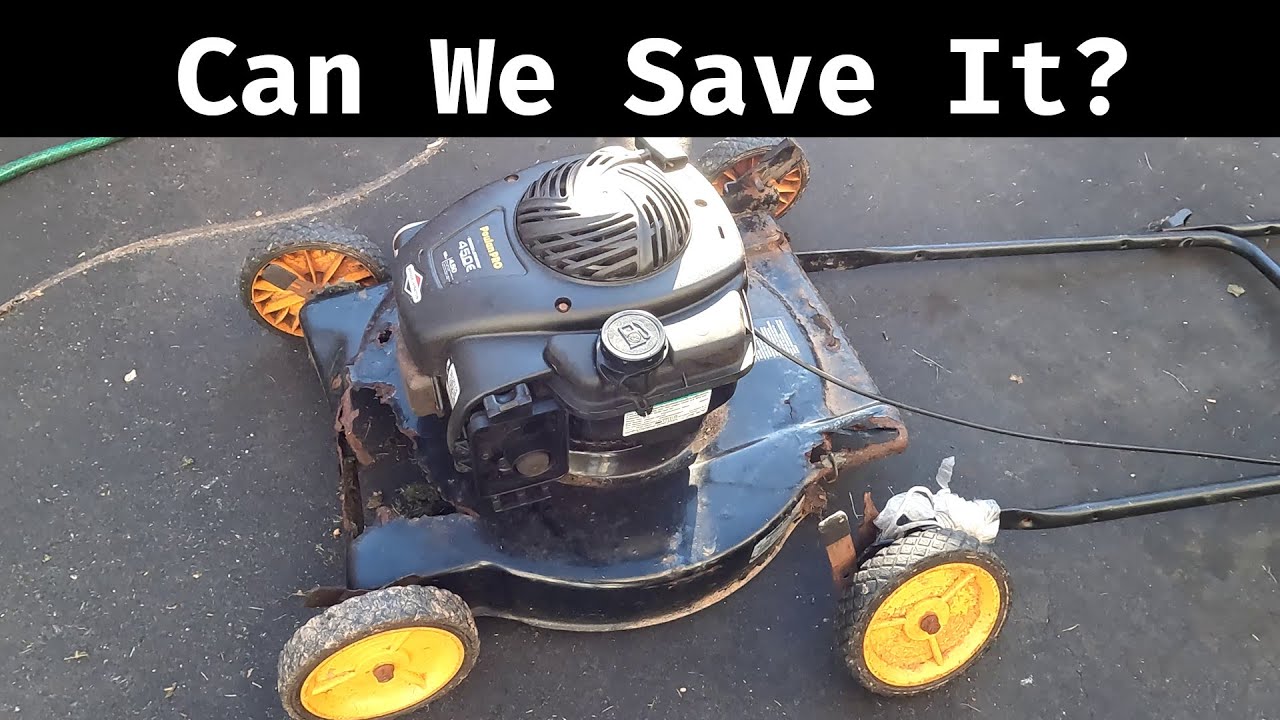 Completely Rusted Poulan Mower
