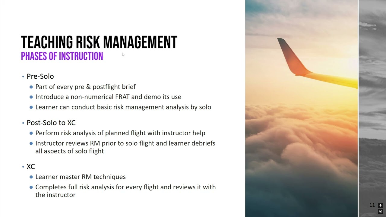 Elements of Effective Teaching that Include Risk Management and Accident Prevention (FOI Task F)