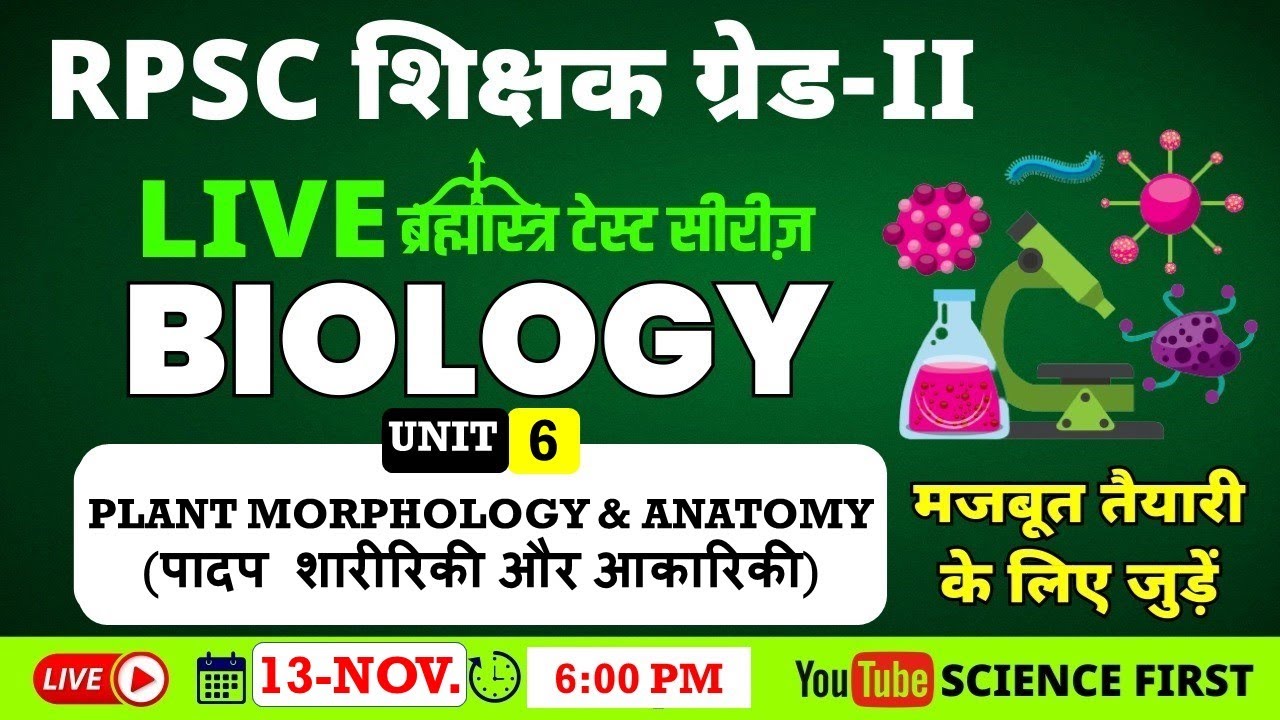 PLANT MORPHOLOGY & ANATOMY (पादप आकारिकी एवं कार्यिकी) || ब्रह्मास्त्र TEST SERIES (BIOLOGY) ||