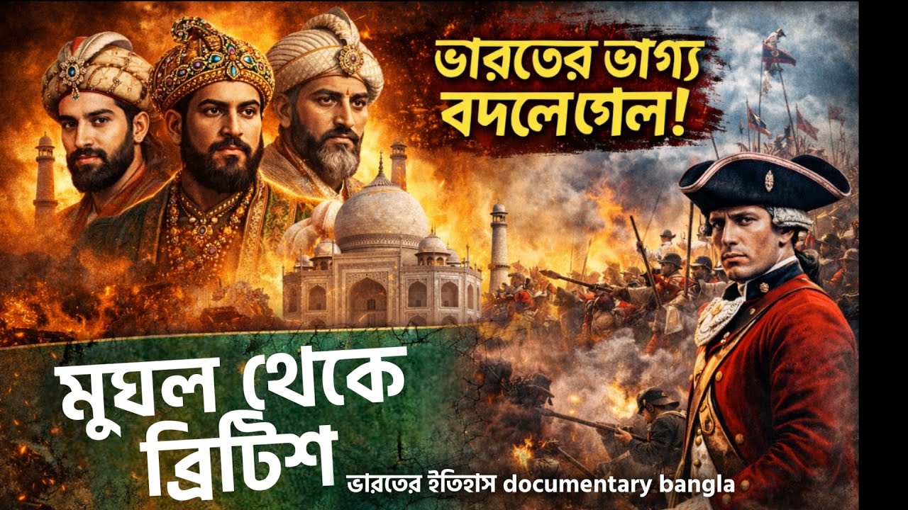 মুঘল যুগ থেকে ব্রিটিশ শাসন | বাবর, আকবর, ঔরঙ্গজেব, পলাশী যুদ্ধ | ভারতের ইতিহাস Documentary