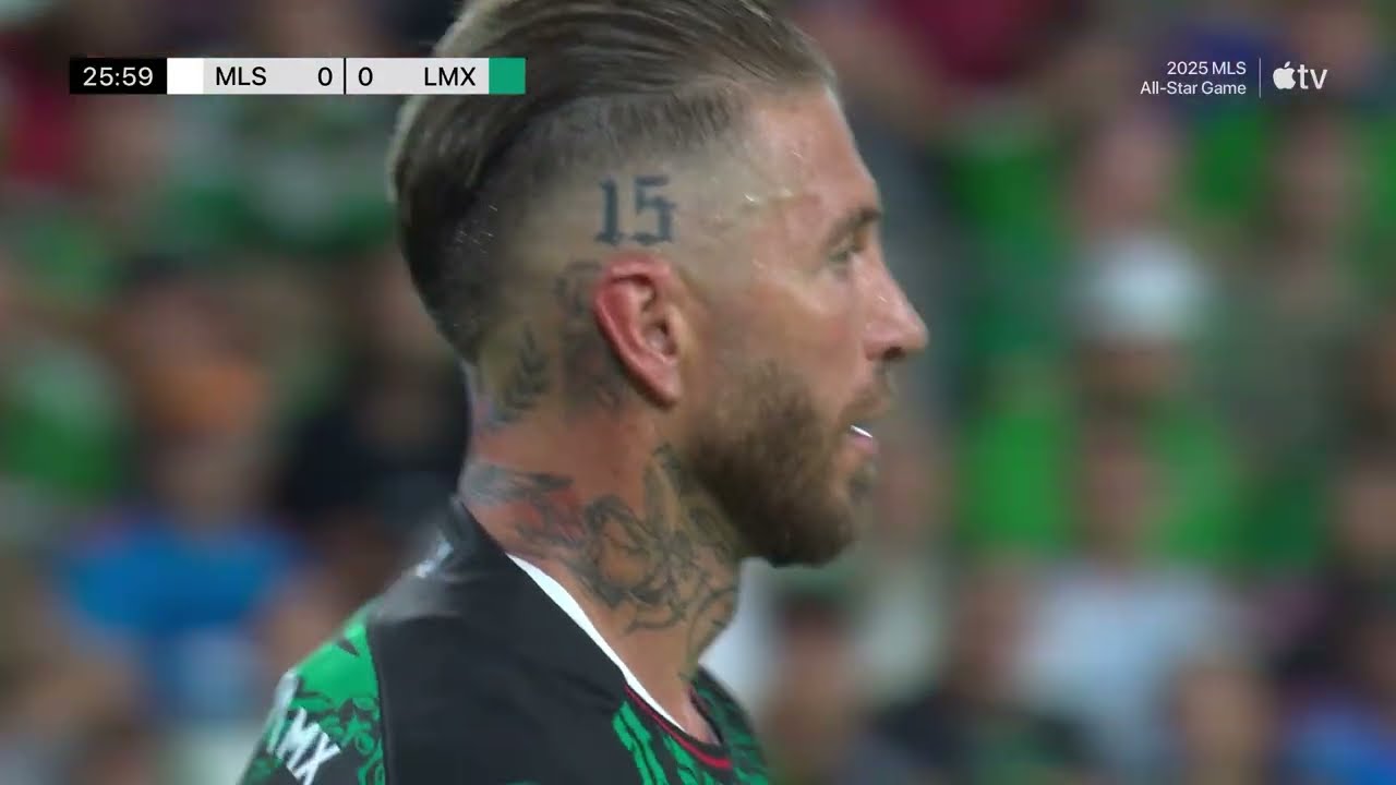 La noche del espa&ntilde;ol Sergio Ramos ante los delanteros de la MLS