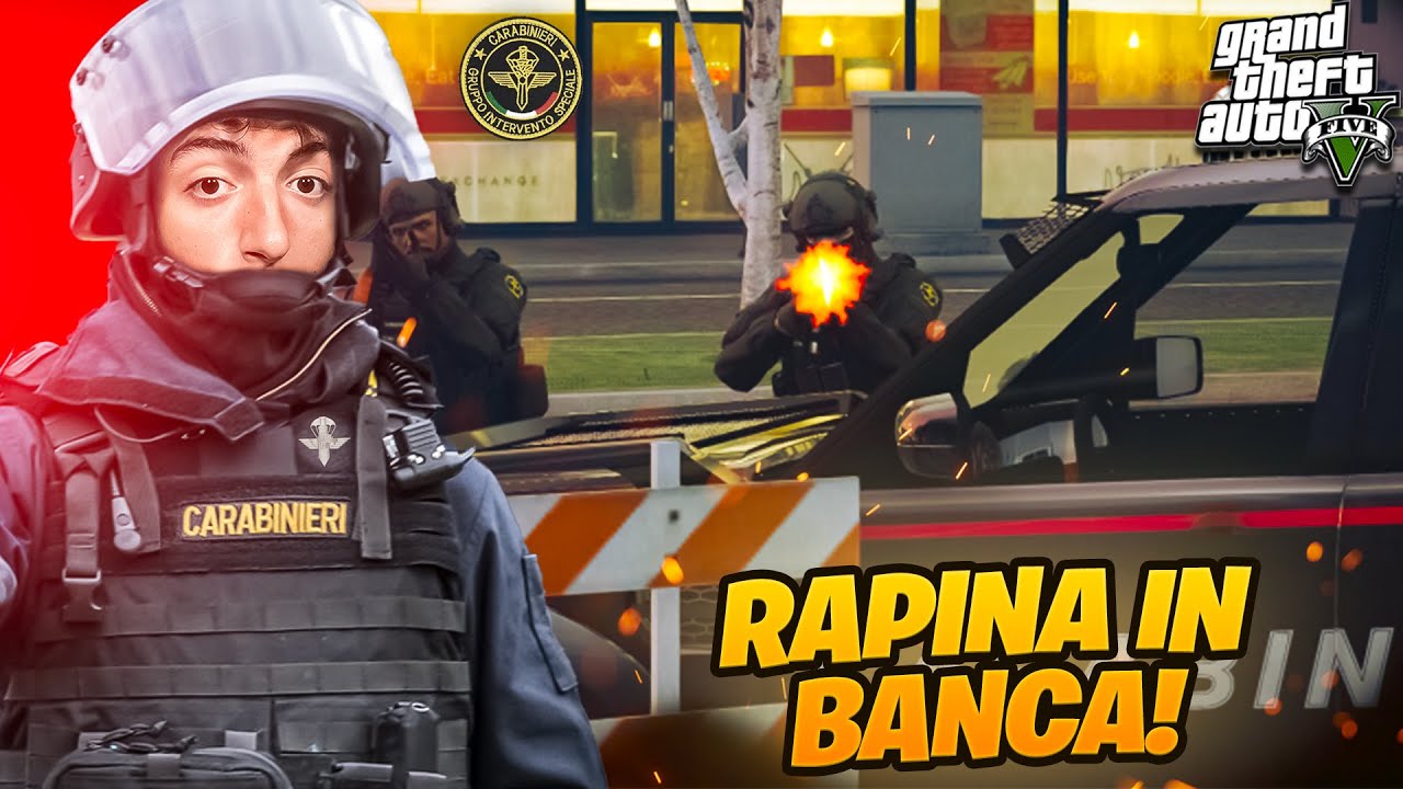 INTERVENTO ALLA RAPINA CON LE FORZE SPECIALI DEI CARABINIERI | GTA 5 RP ITA 👮
