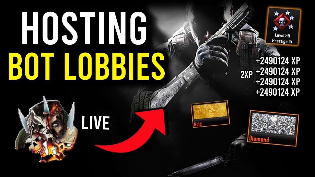 🔴 Hosting BO2 BOT LOBBIES NOW LIVE! PS4/PS5 Black Ops 2 Port BO2 XP BOT LOBBY GLITCH!
