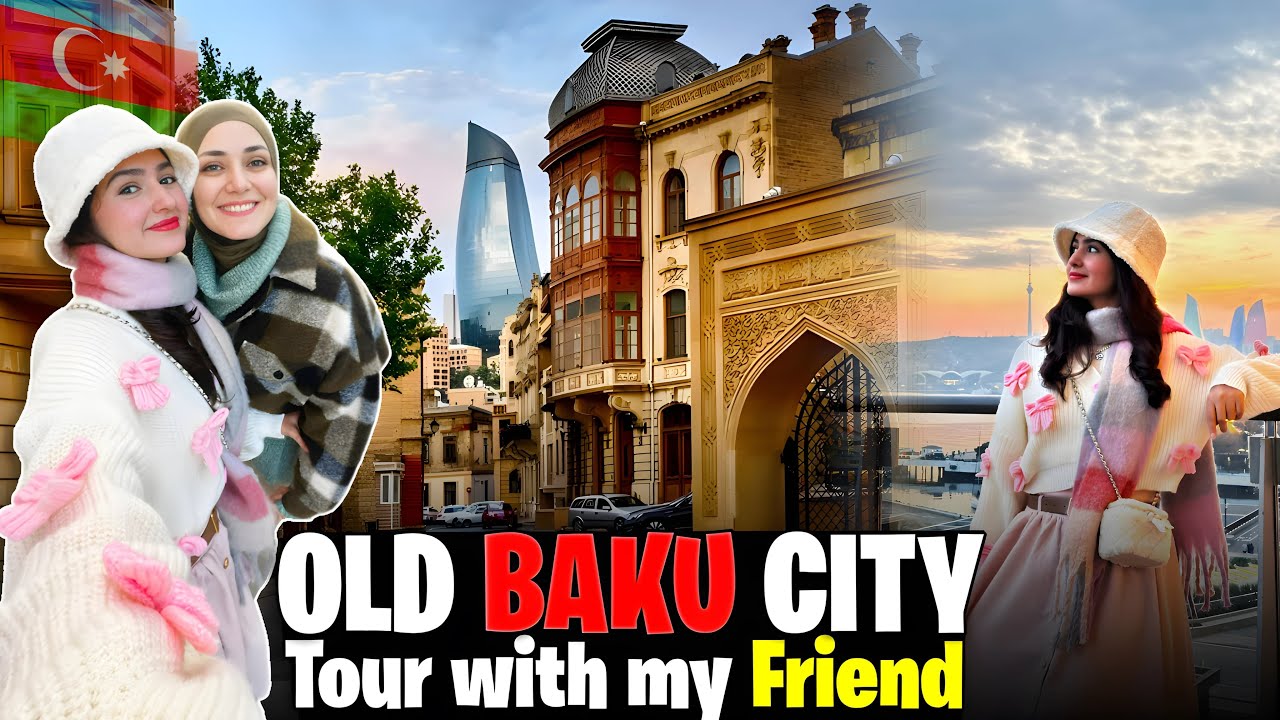 Meeting my Azerbaijani friend in Baku | Old City Tour Mahzaib vlog (231)