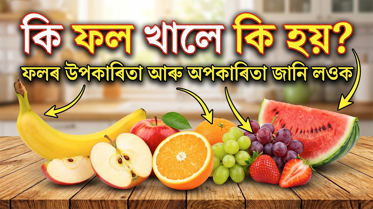 কি ফল খালে কি হয়? ফলৰ উপকাৰিতা আৰু অপকাৰিতা জানি লওক | সদায় সুস্থ হৈ থাকক | health tips assamese