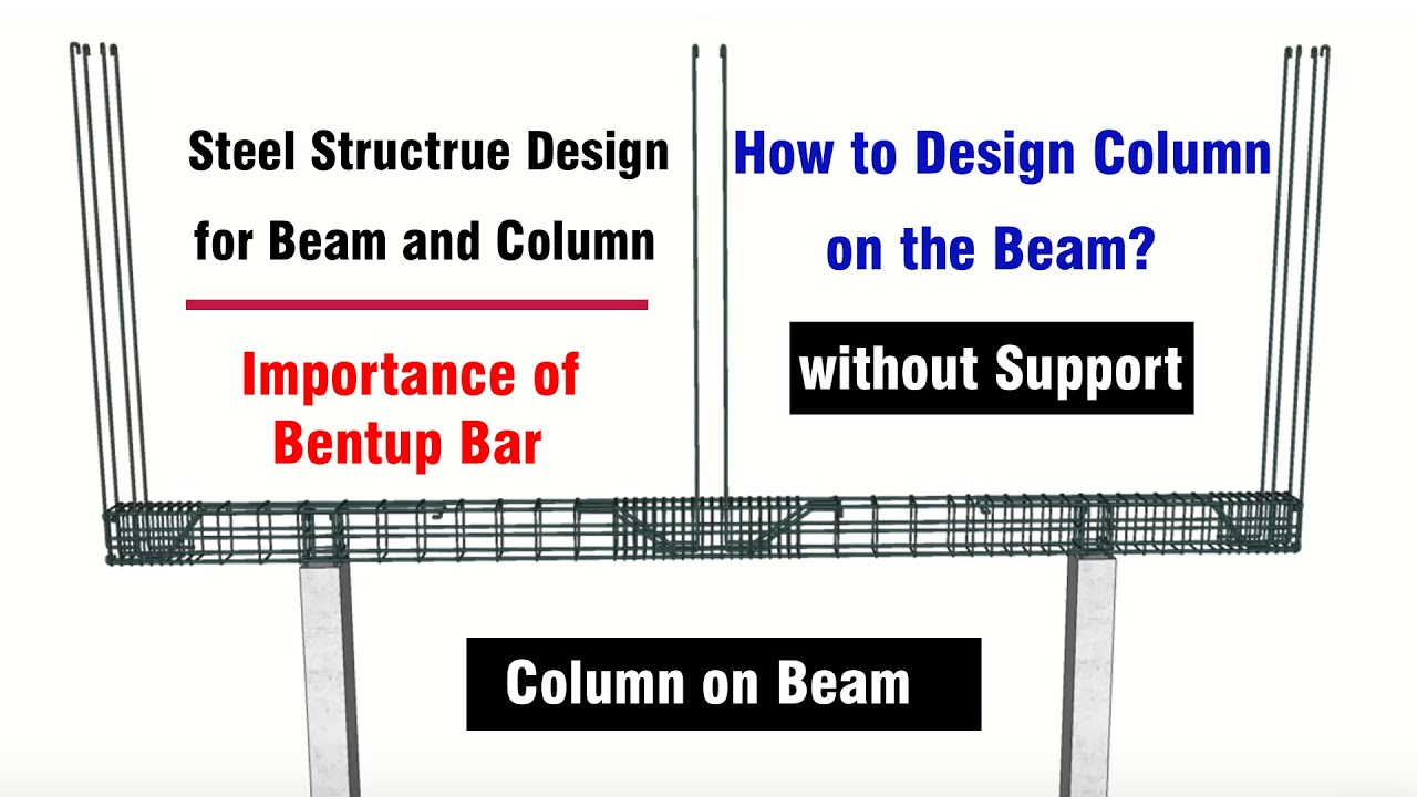 Column on Beam without Support - How to Safe Column on Beam? -  Beam Column Steel Structure Design