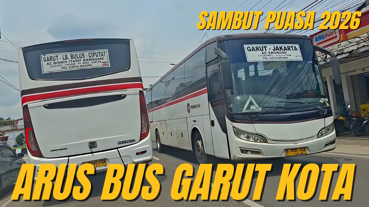 Bus Garut Menjelang Puasa Ramadhan 2026 