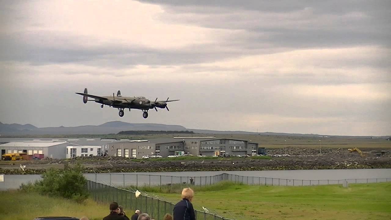 Lancaster  landing in Reykjavik Iceland