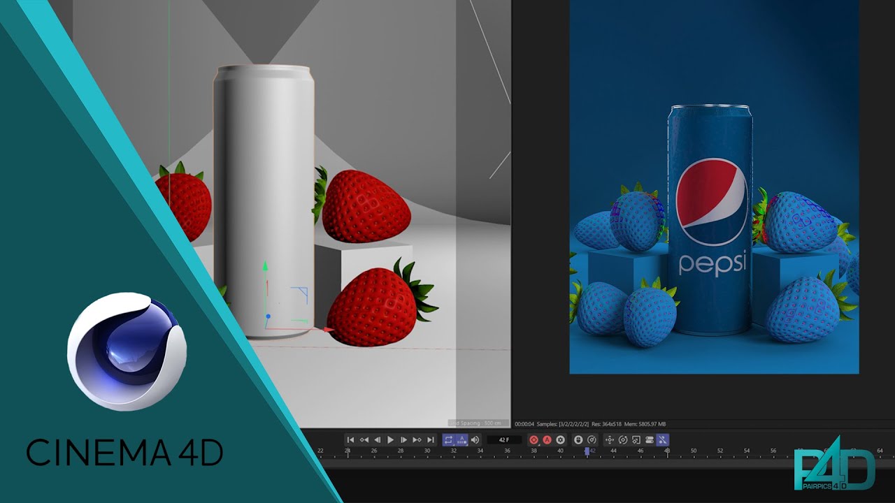 Creating realistic animation of Pepsi Can with Cinema 4D & Arnold Render.  Did I succeed? #cinema4d