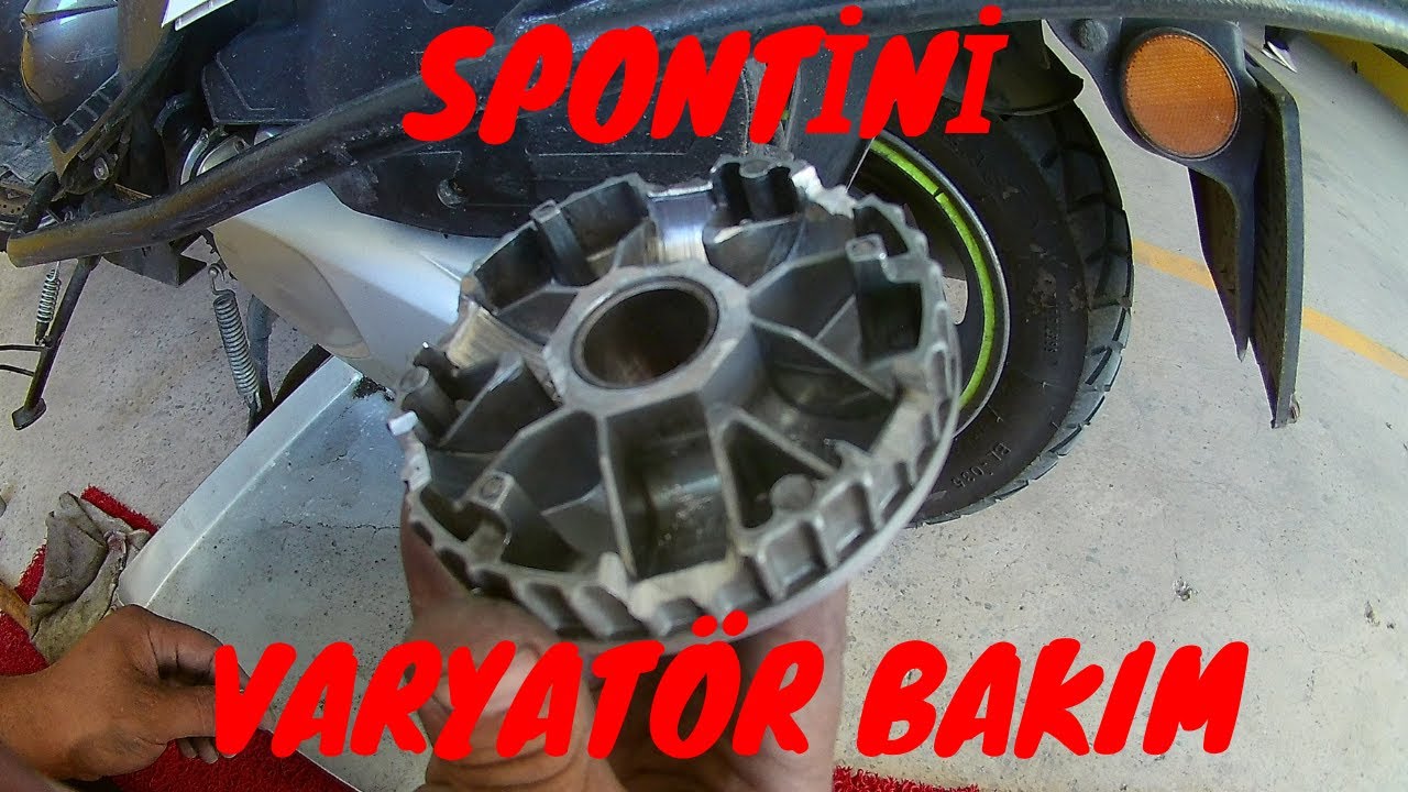 SPONTİNİ VARYATÖR BAKIM VE TEMİZLEME 2 - SÖKÜM - TAKIM - AYAR - TAMİR