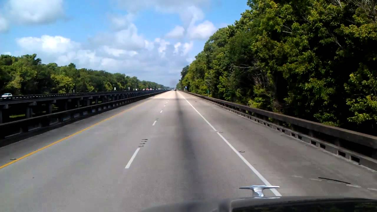 Atchafalaya Swamp Freeway headed West on Interstate 10