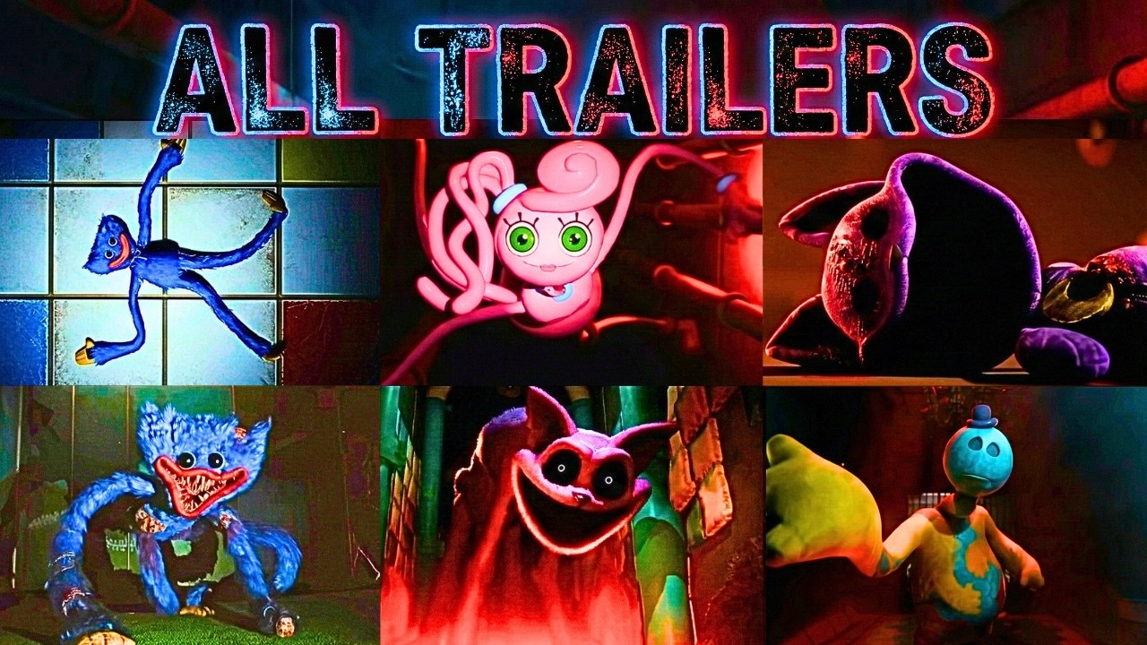 Poppy Playtime - ALL TRAILERS: Chapter 1, 2, 3, 4, 5 - Official Game Trailer