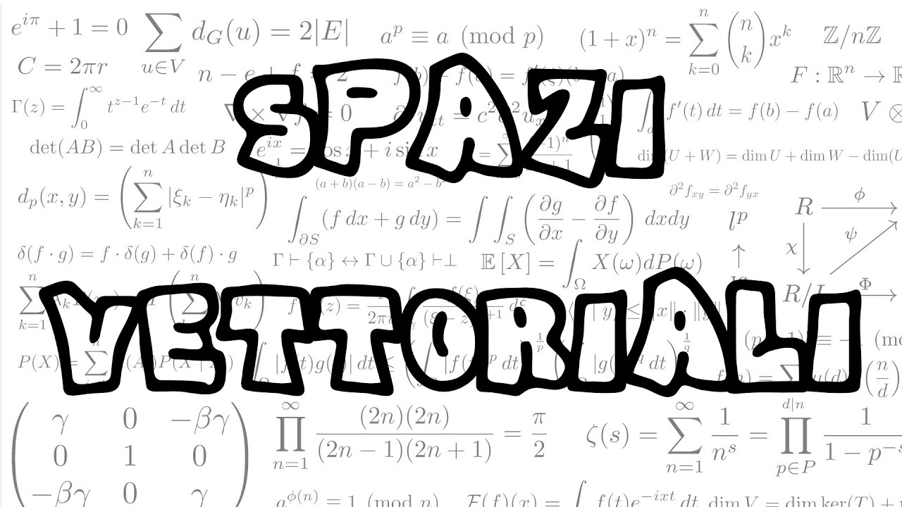 4) Spazi Vettoriali e Indipendenza Lineare