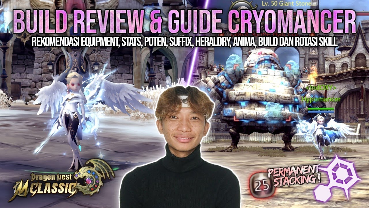 Build & Guide Cryomancer Cap 50! Permanent 1 Layer Stacking Guys!! - DRAGON NEST M CLASSIC