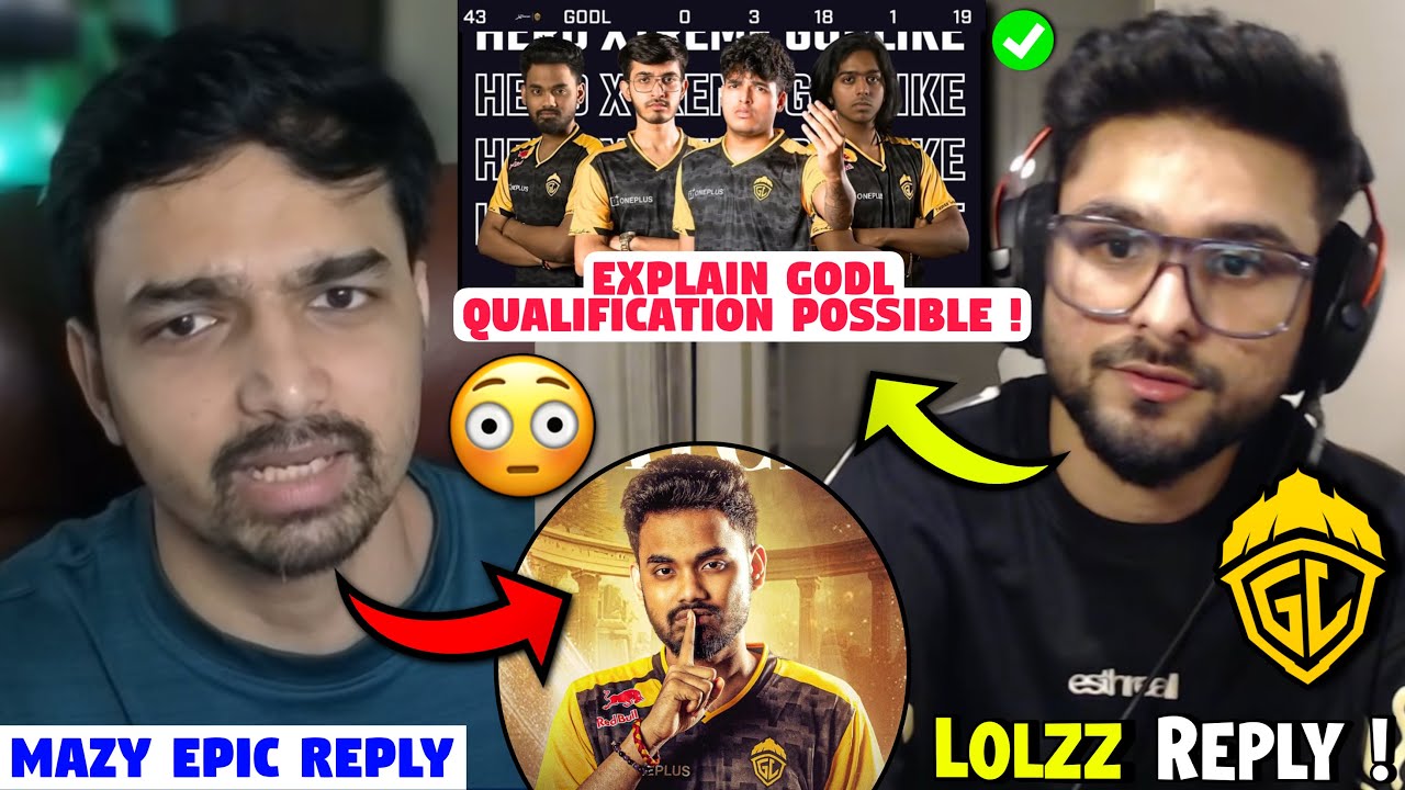 Lolzz Perfect Reply GodL Qualify Semis💛😳Mazy Epic Reply On Manya Gunpower💯🔥GodL Big Advantage * 📈💯