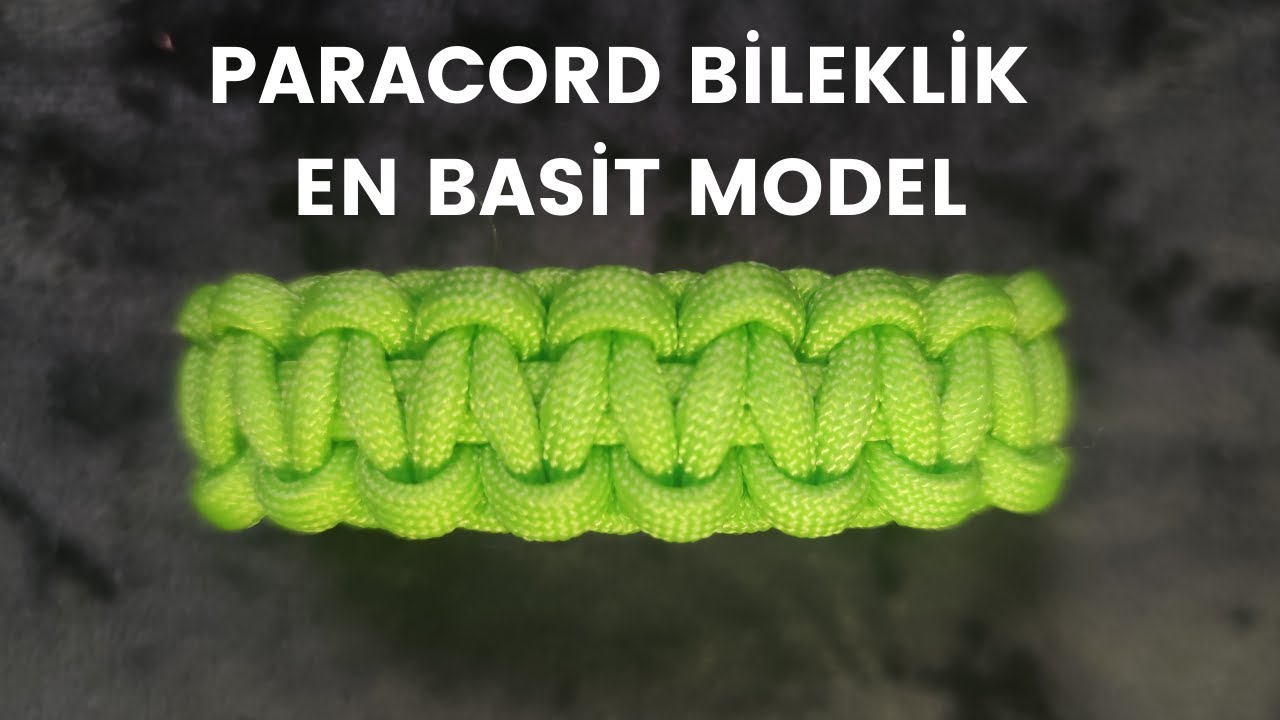 PARACORD BİLEKLİK YAPIMI EN BASİT MODEL (Hayatta Kalma Bilekliği ) Kobra Modeli #1