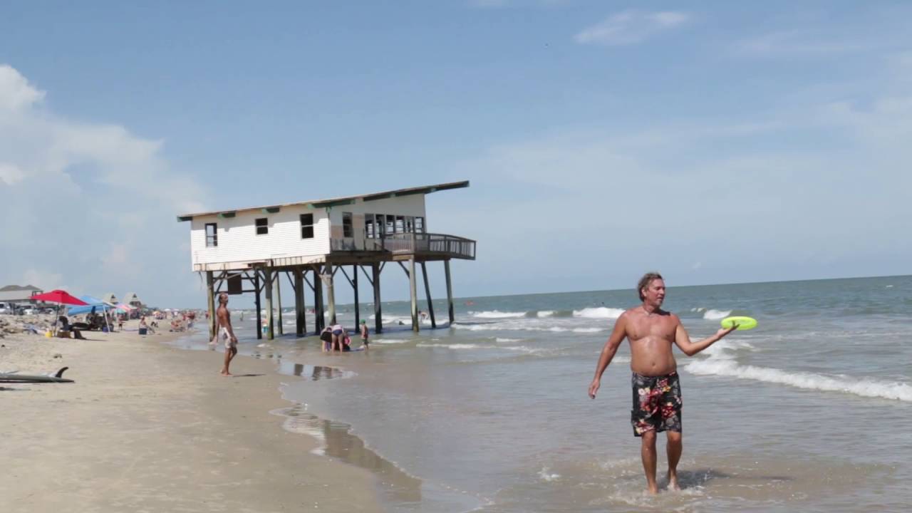 Surfside Beach Frisbee Player Surfers