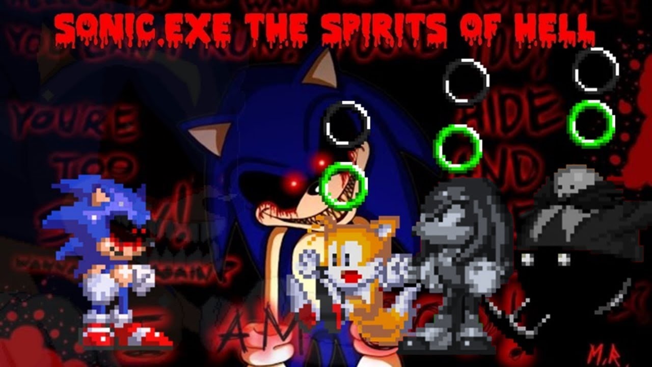 Sonic.EXE Духи Ада. Анимация спрайтов. (Часть 1) (Перезагружено)