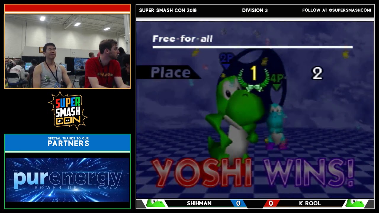 SSC 2018 - SSB64 - Shihman (Yoshi) Vs. K.Rool (Yoshi) Smash 64 Division 3